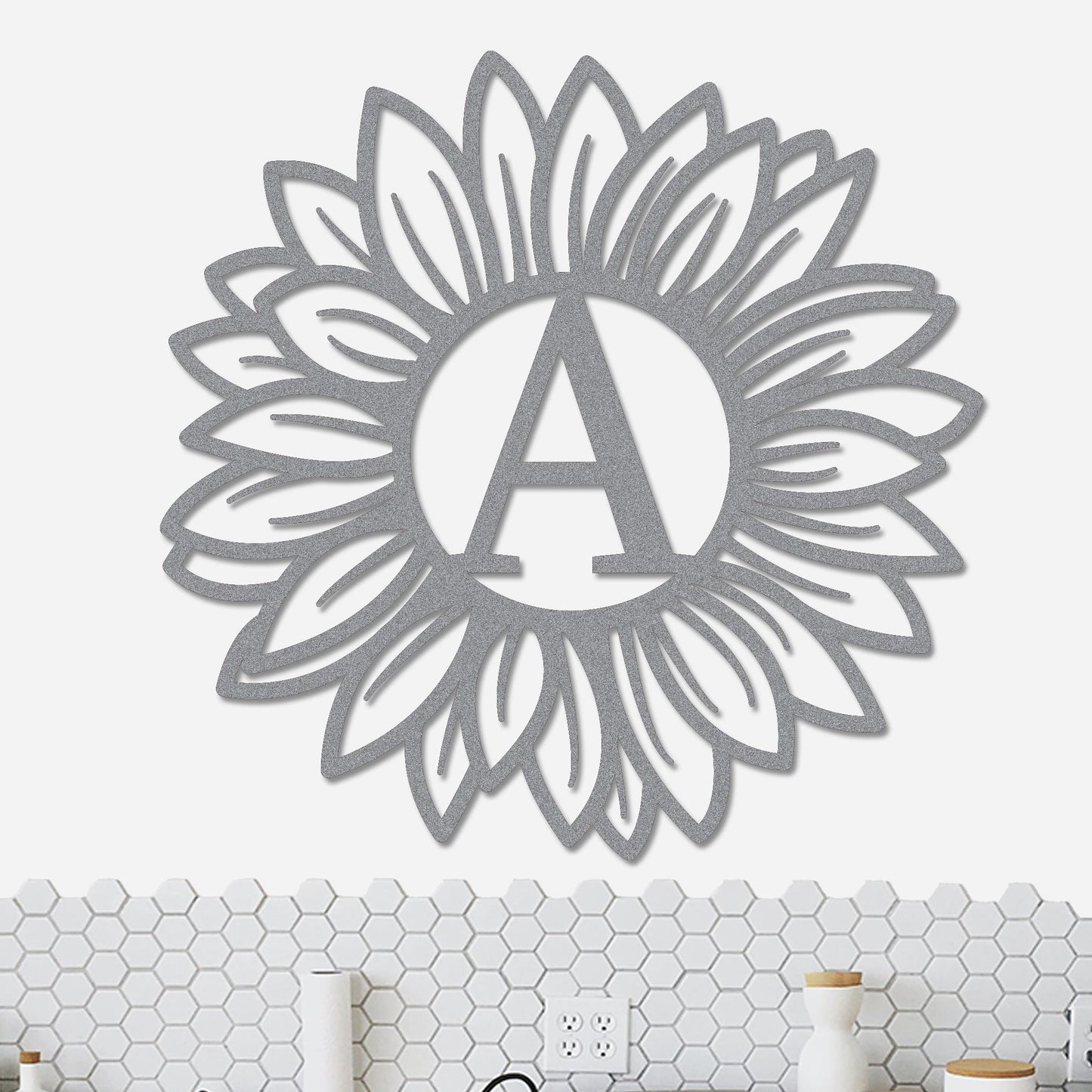 Sunflower Monogram Sign