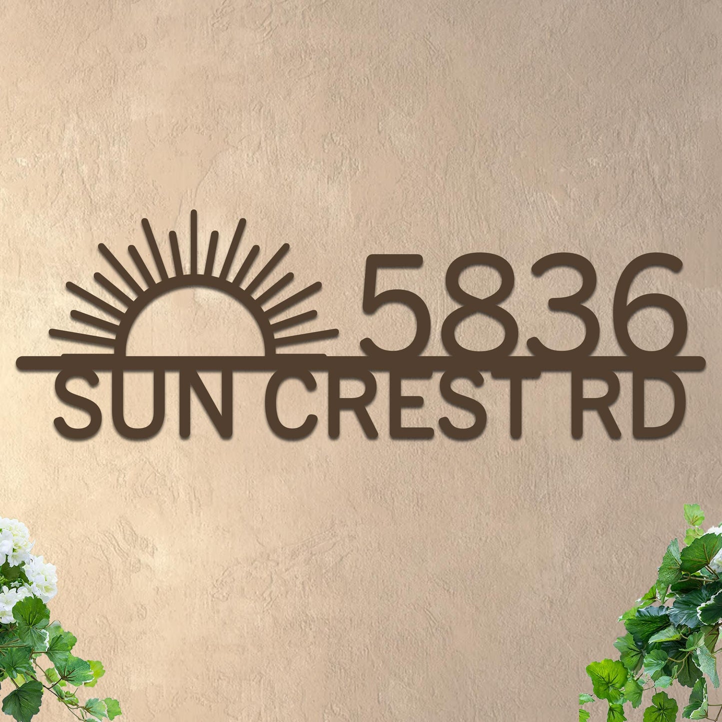 Sunrise Address Sign