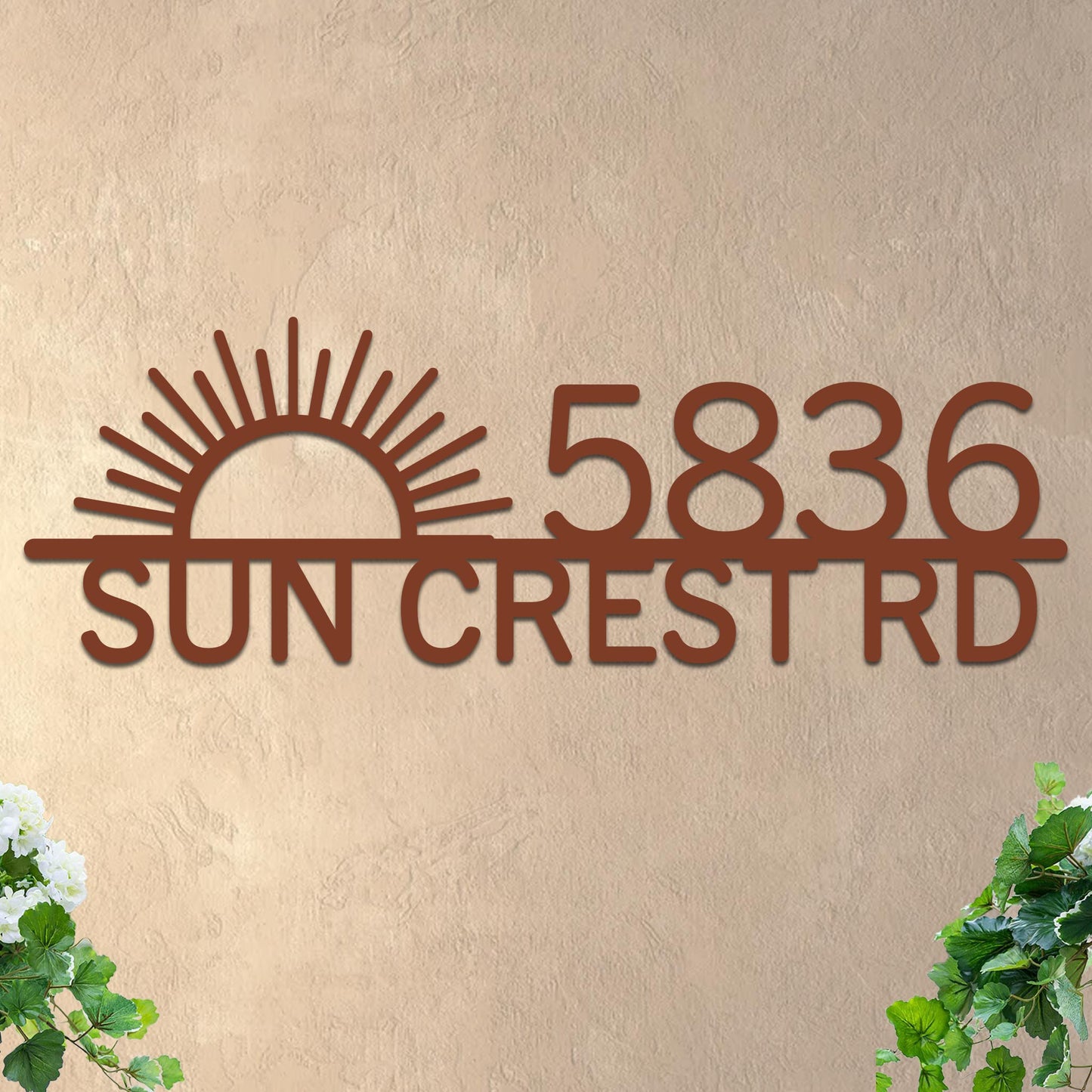Sunrise Address Sign