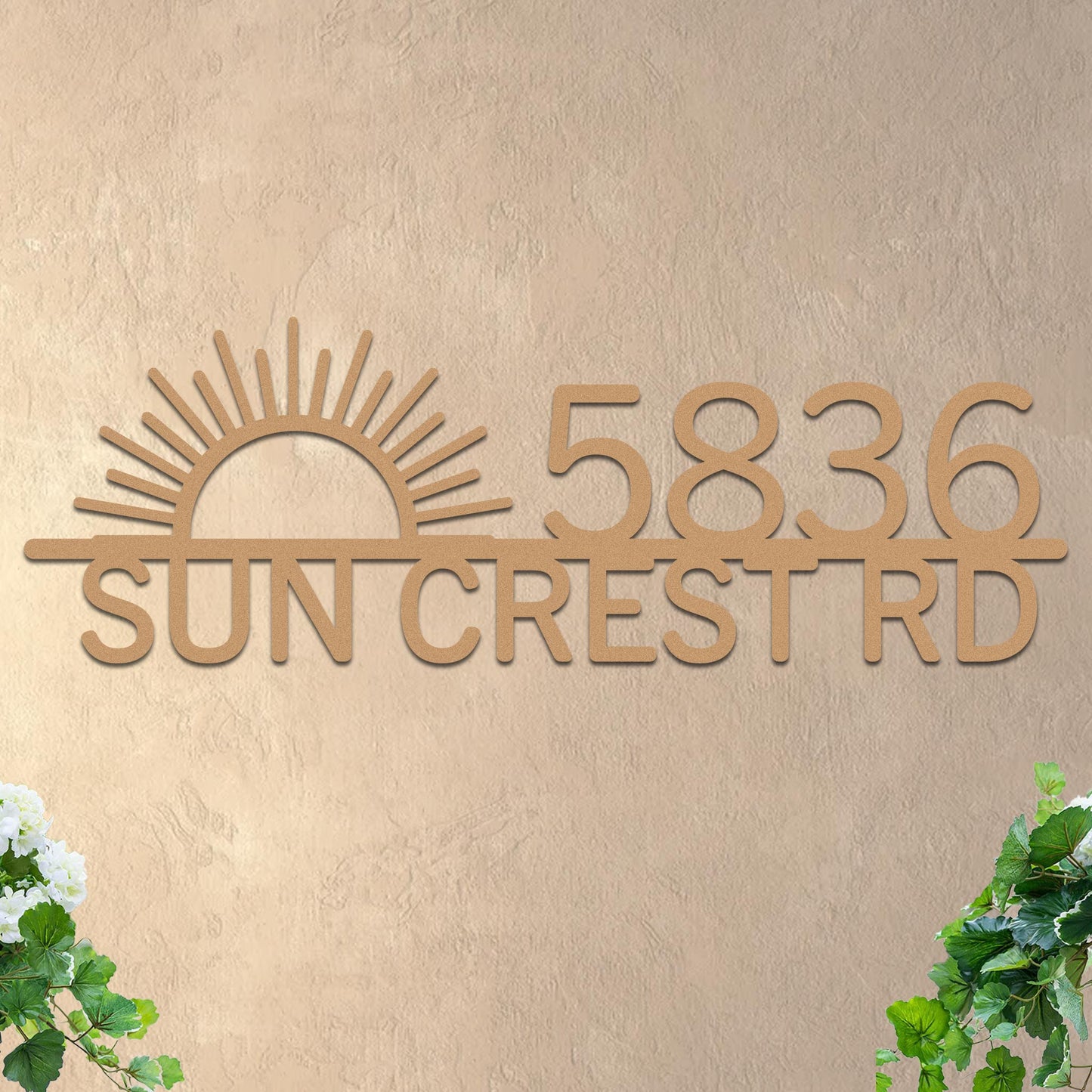 Sunrise Address Sign