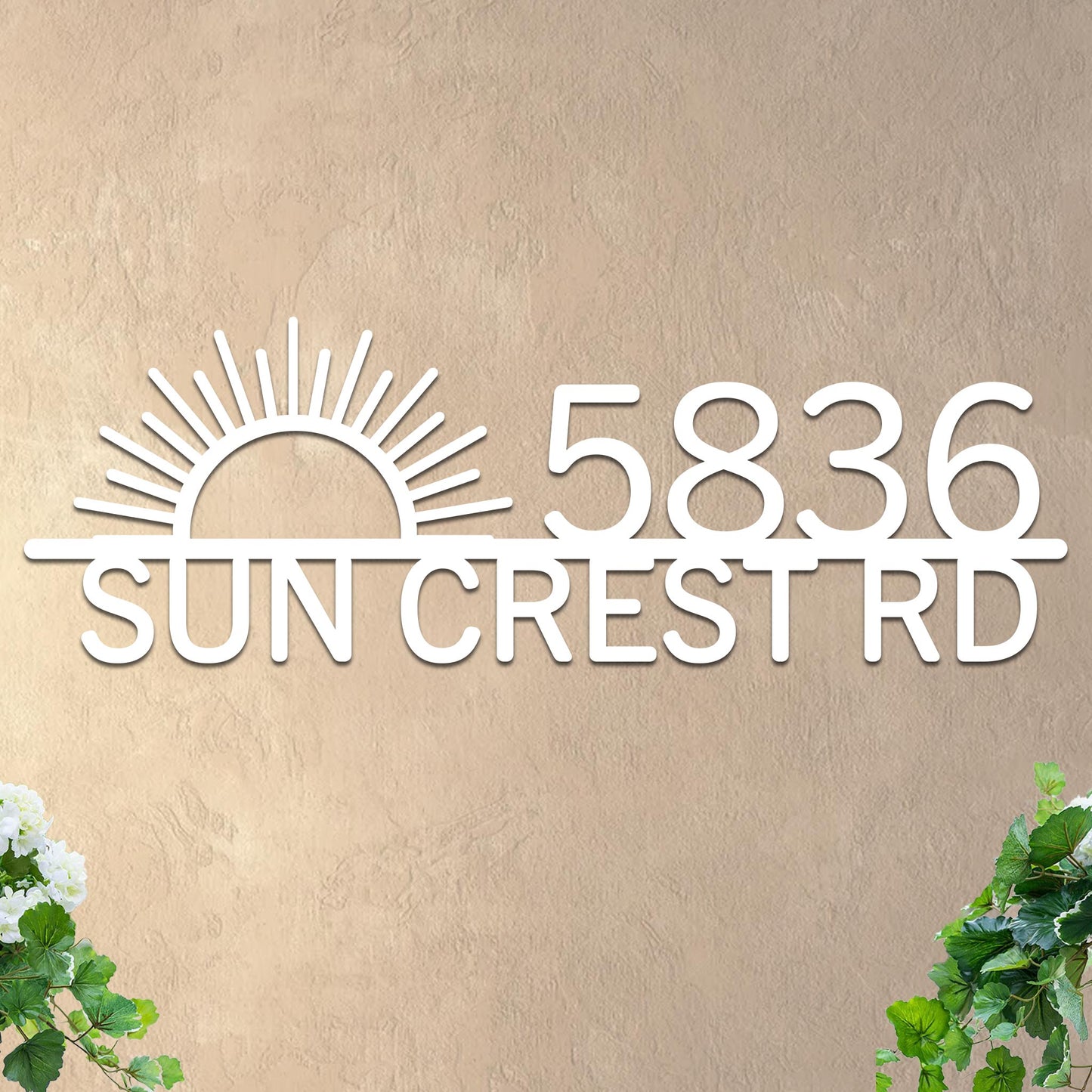 Sunrise Address Sign