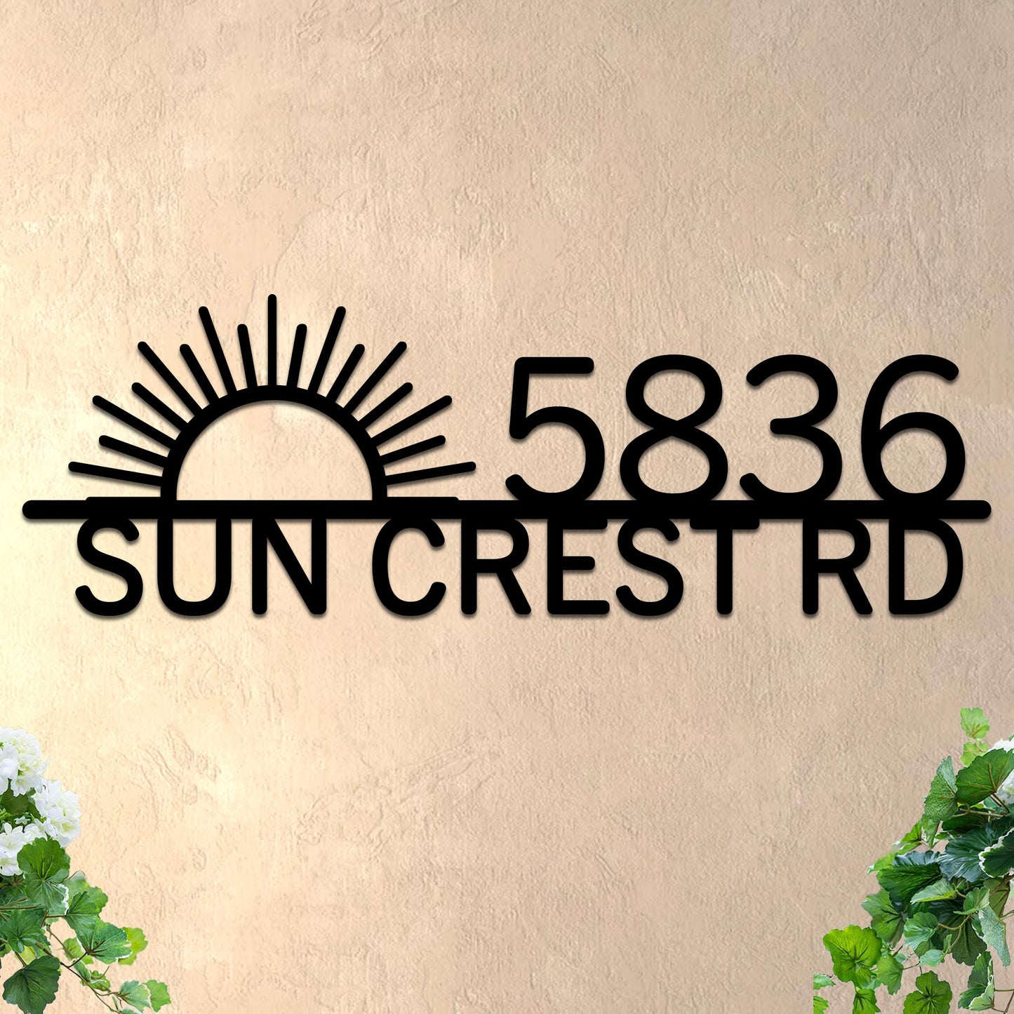 Sunrise Address Sign