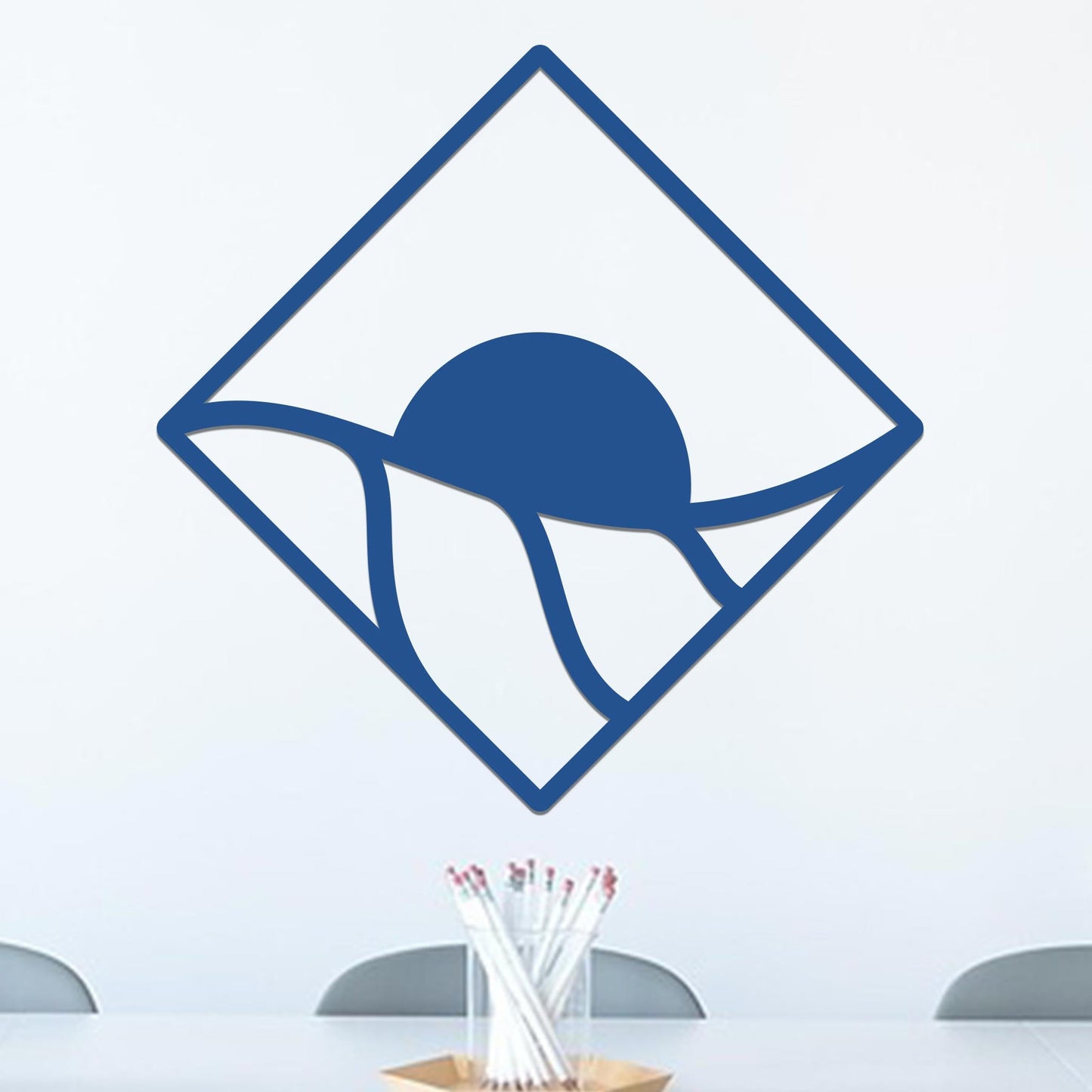 Sunrise Over Rolling Hills in Diamond Sign