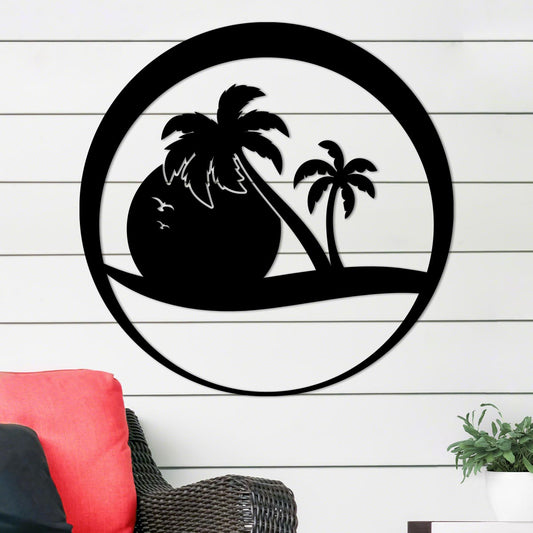 Sunset Palms Sign