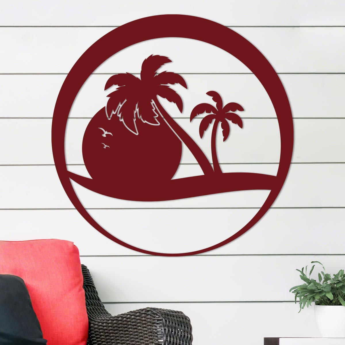 Sunset Palms Sign