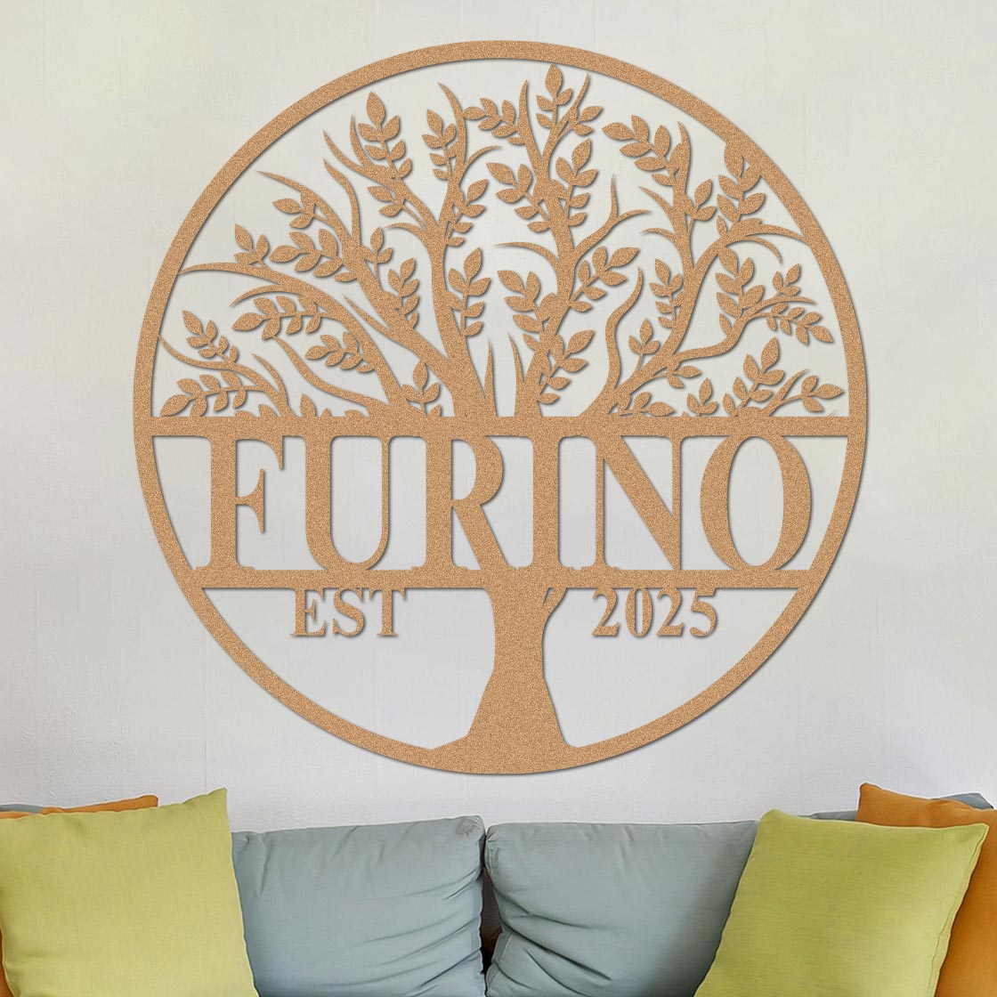 Tree Of Life Established Family Name Sign