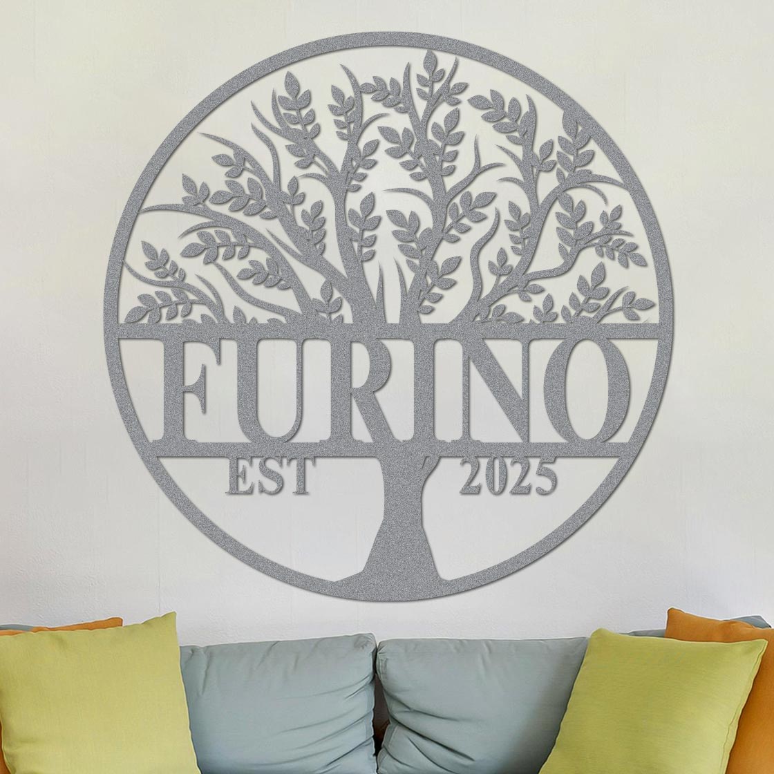 Tree Of Life Established Family Name Sign