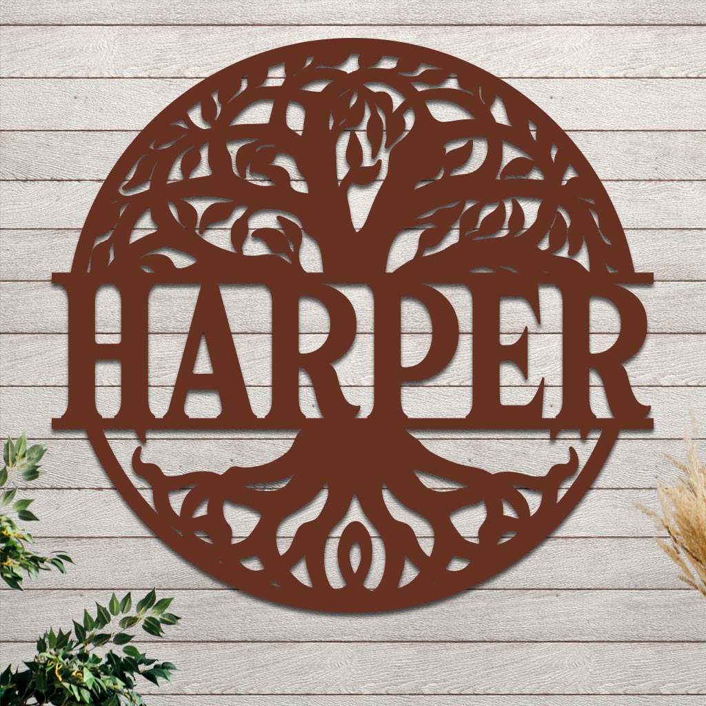 Tree Of Life Family Established Sign