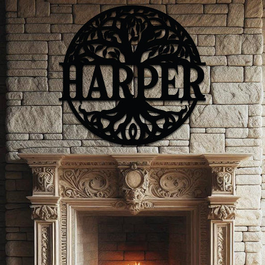 Tree Of Life Family Established Sign