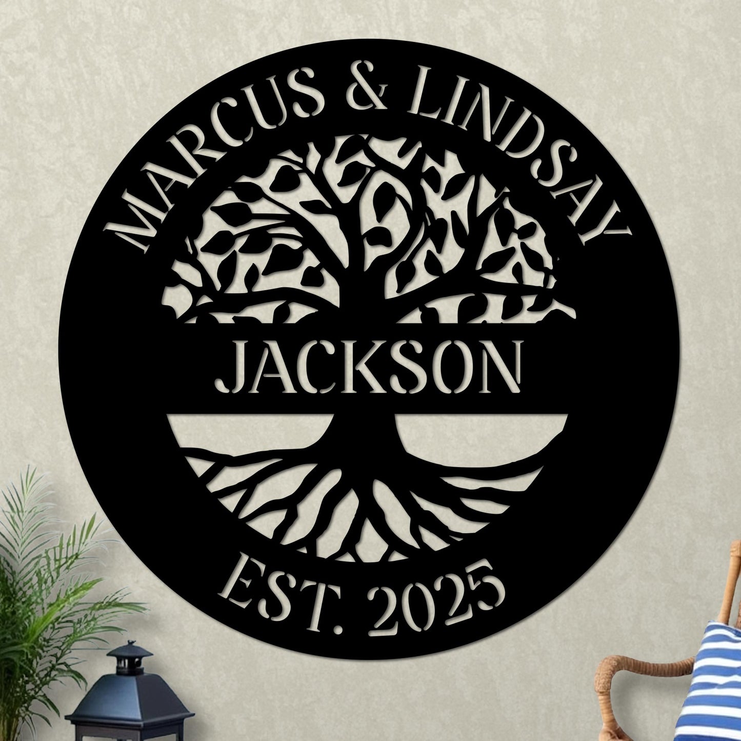 Tree Of Life family Name Sign