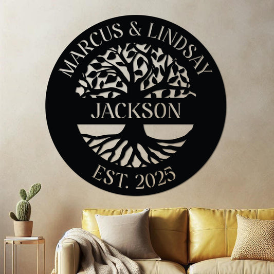 Tree Of Life family Name Sign