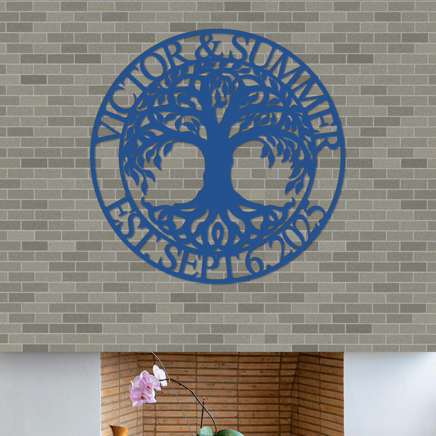 Tree Of Life Couple Names Sign w Wedding Date