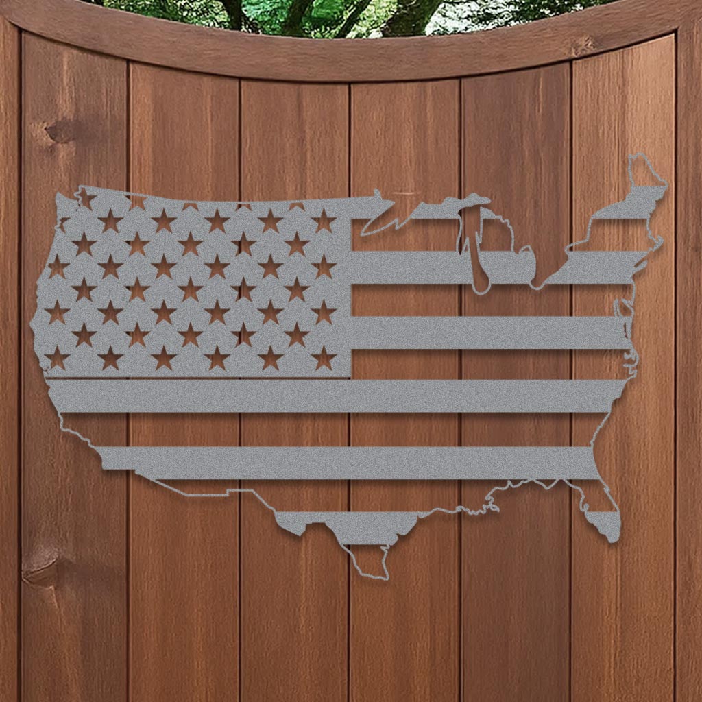 United States Shape American Flag