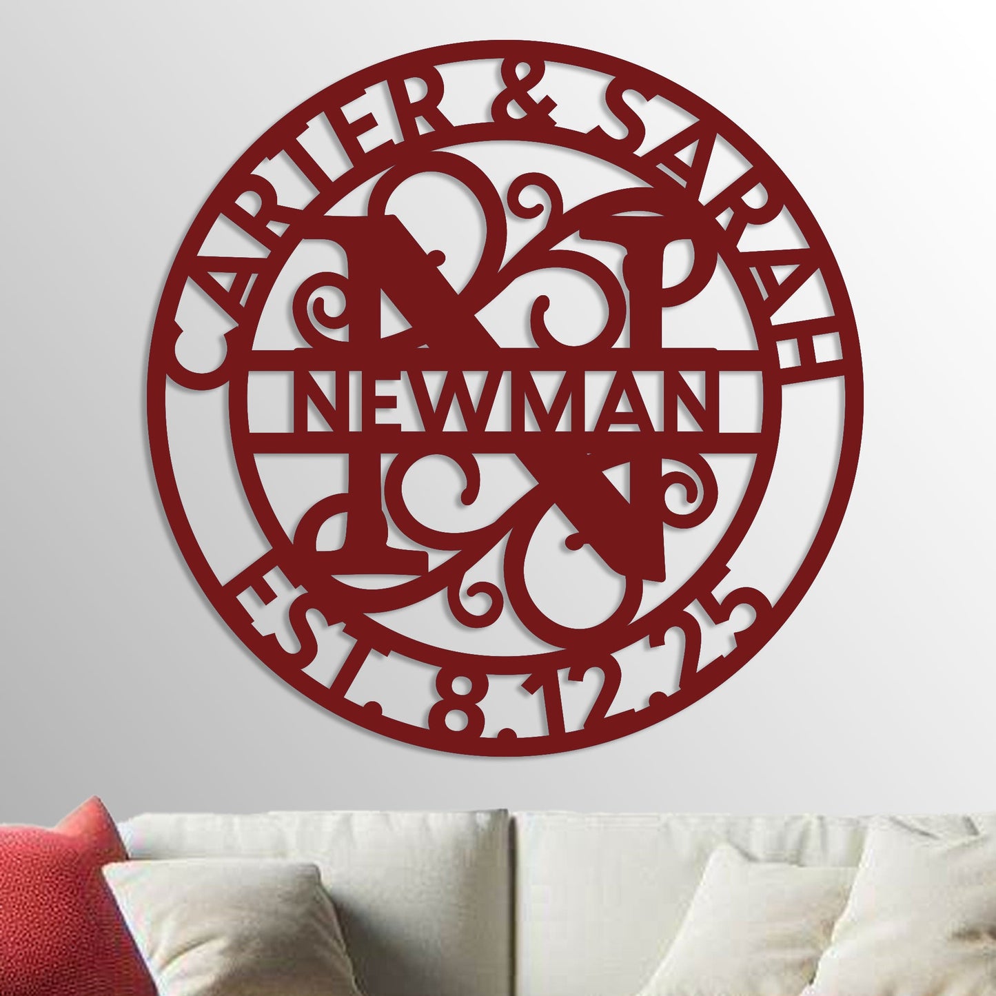 Wedding Monogram Sign