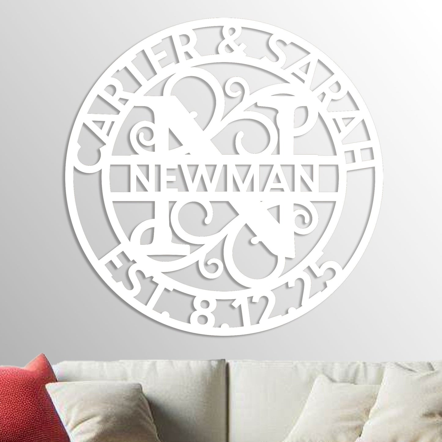 Wedding Monogram Sign