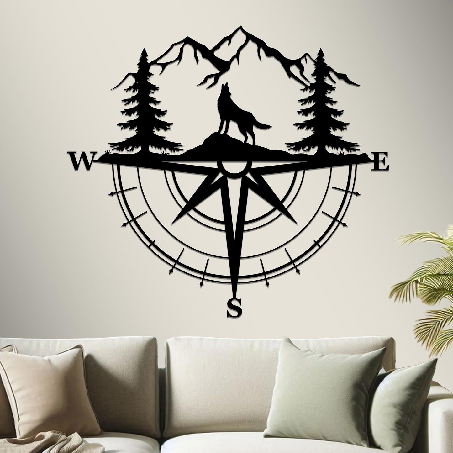 Wolf Compass Sign