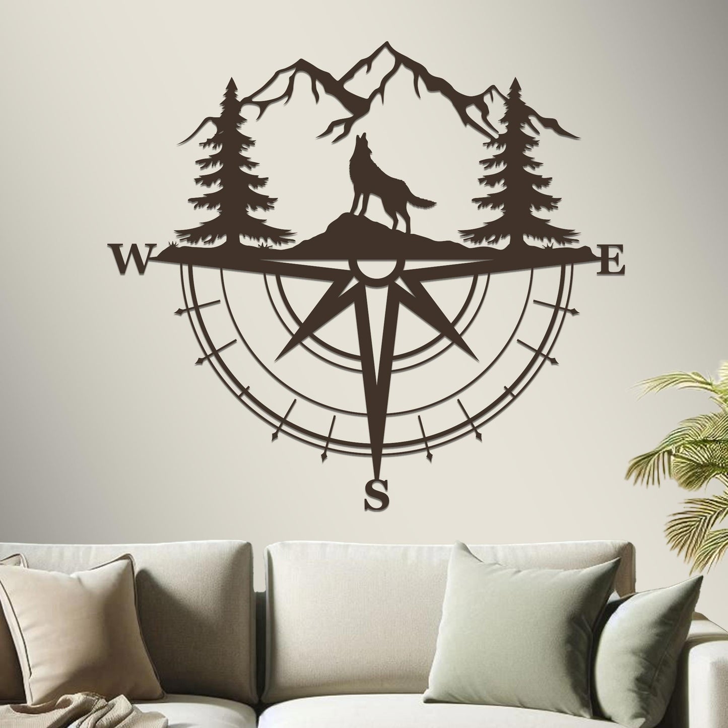 Wolf Compass Sign
