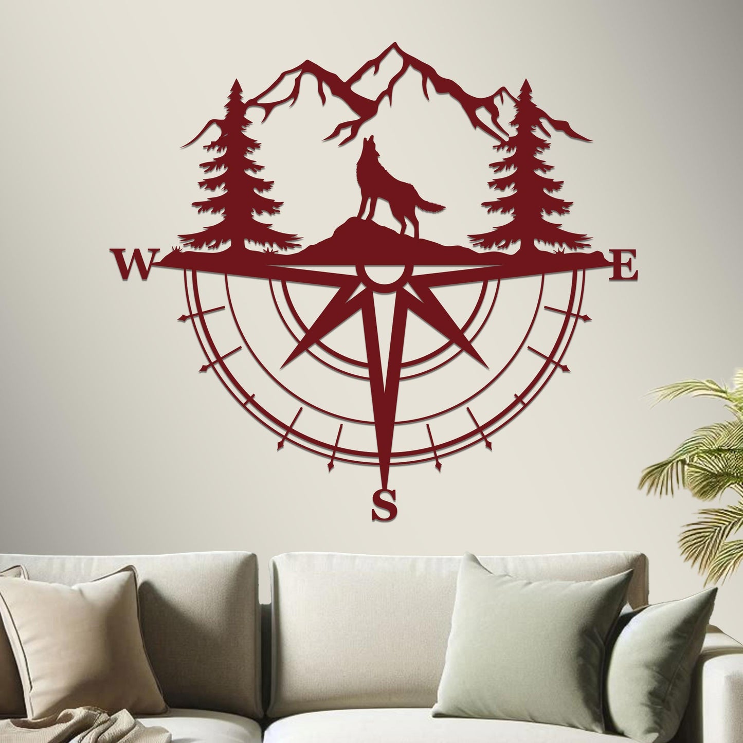 Wolf Compass Sign