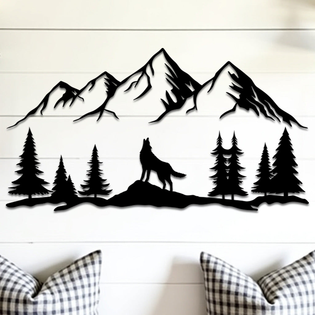 Wolf Landscape Sign