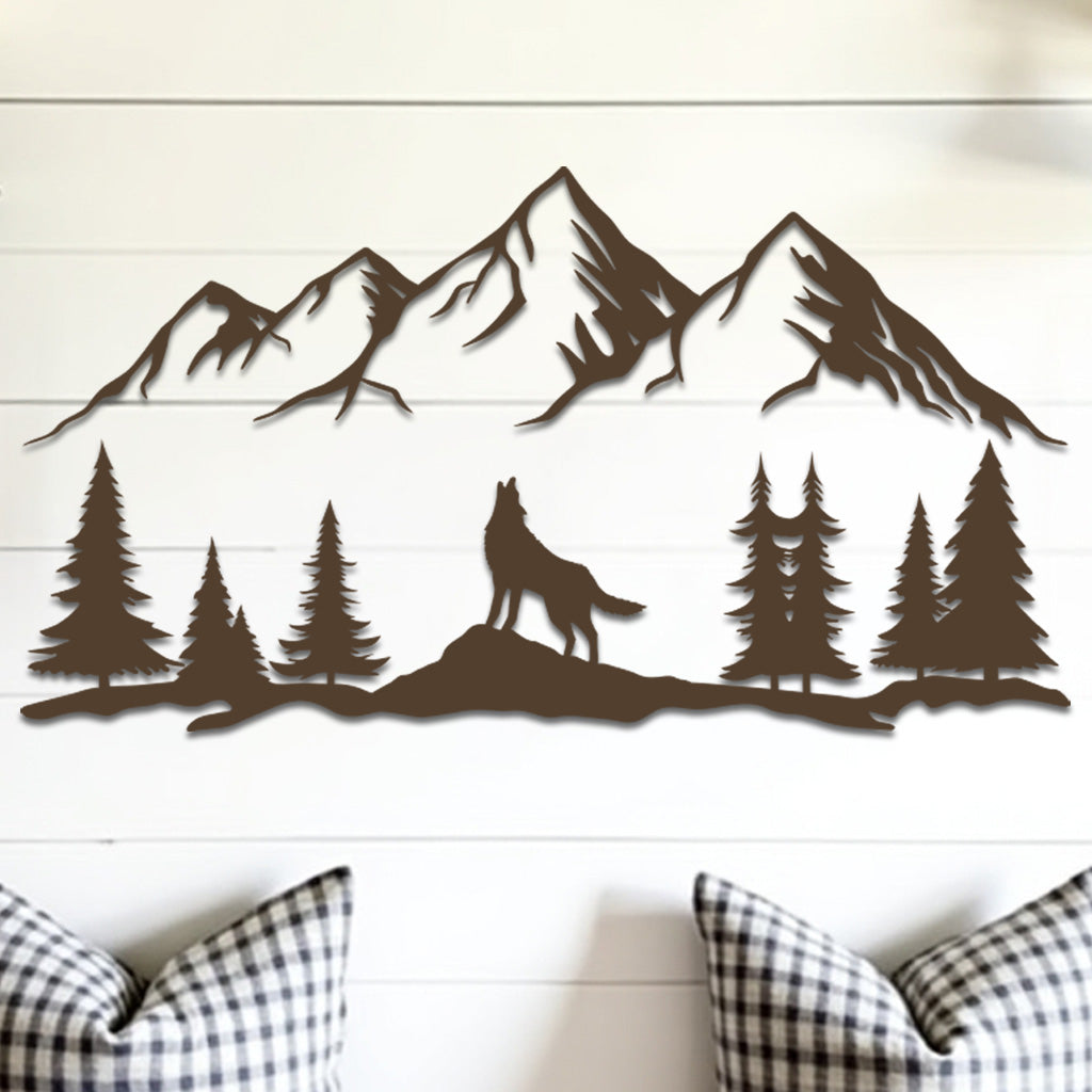Wolf Landscape Sign