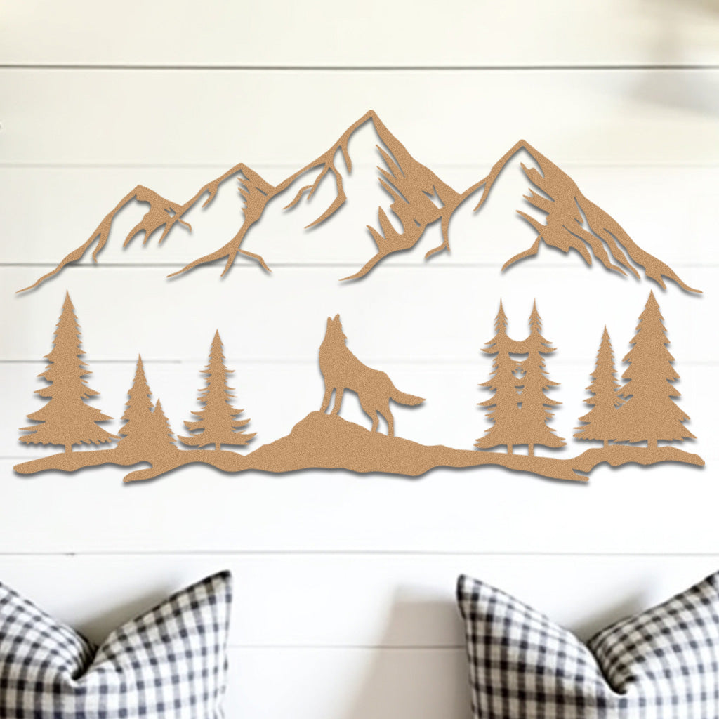 Wolf Landscape Sign