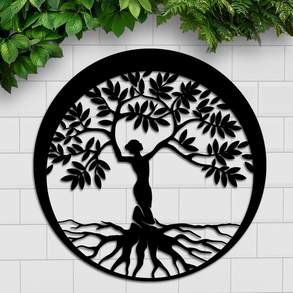 Woman Tree Sign