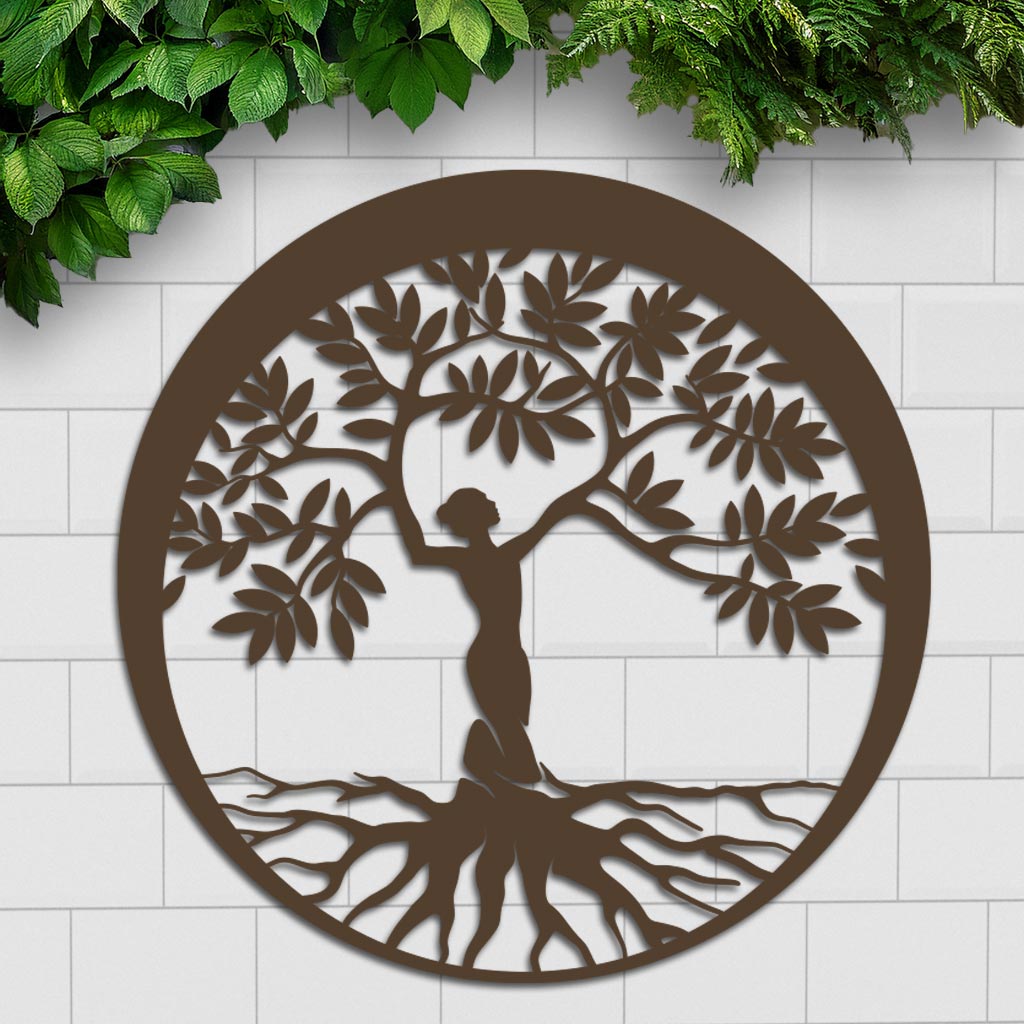 Woman Tree Sign