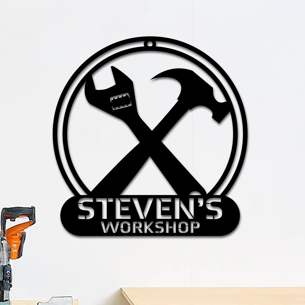 Workshop Tools Sign w Name
