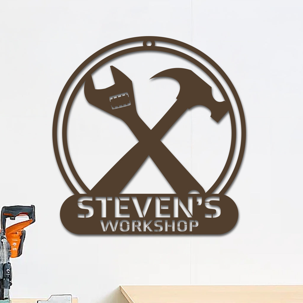 Workshop Tools Sign w Name