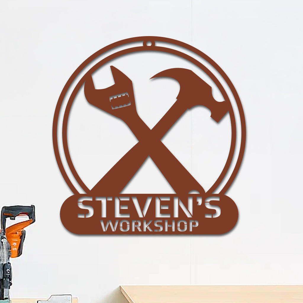 Workshop Tools Sign w Name