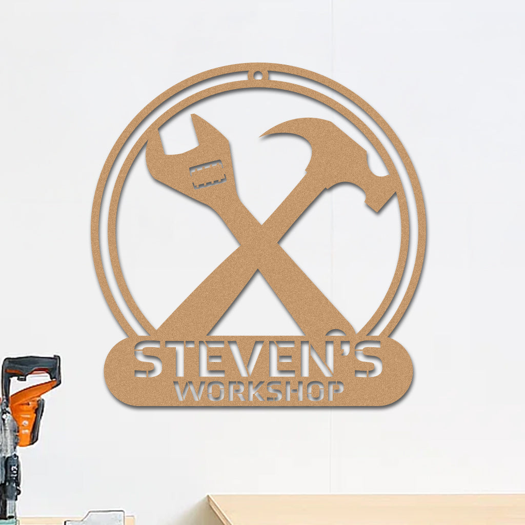 Workshop Tools Sign w Name