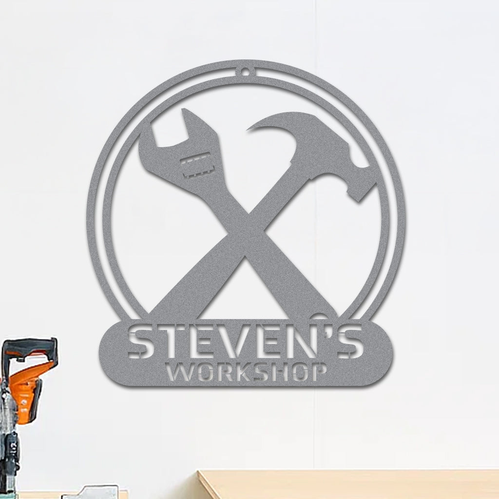 Workshop Tools Sign w Name