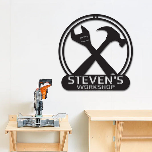 Workshop Tools Sign w Name
